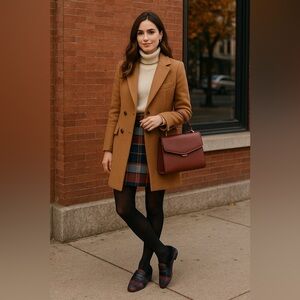 J.Crew Women’s Fur-Lined Striped Satin Loafers Mules Slip-On Size 6.5